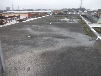 leaking flat roof
